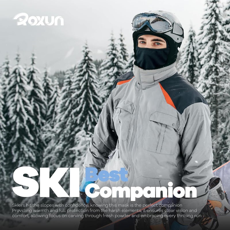 ROXUN Ski Mask Balaclava Shiesty, Motorcycle Winter Windproof Warmth UV Protector for Men/Women - Image 4